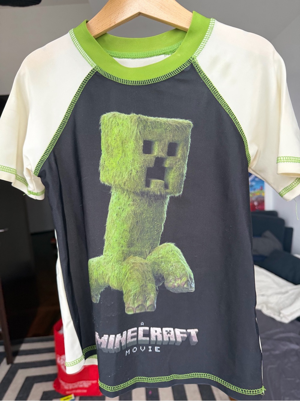Minecraft Kids' Creeper Short-Sleeve Shirt - Green